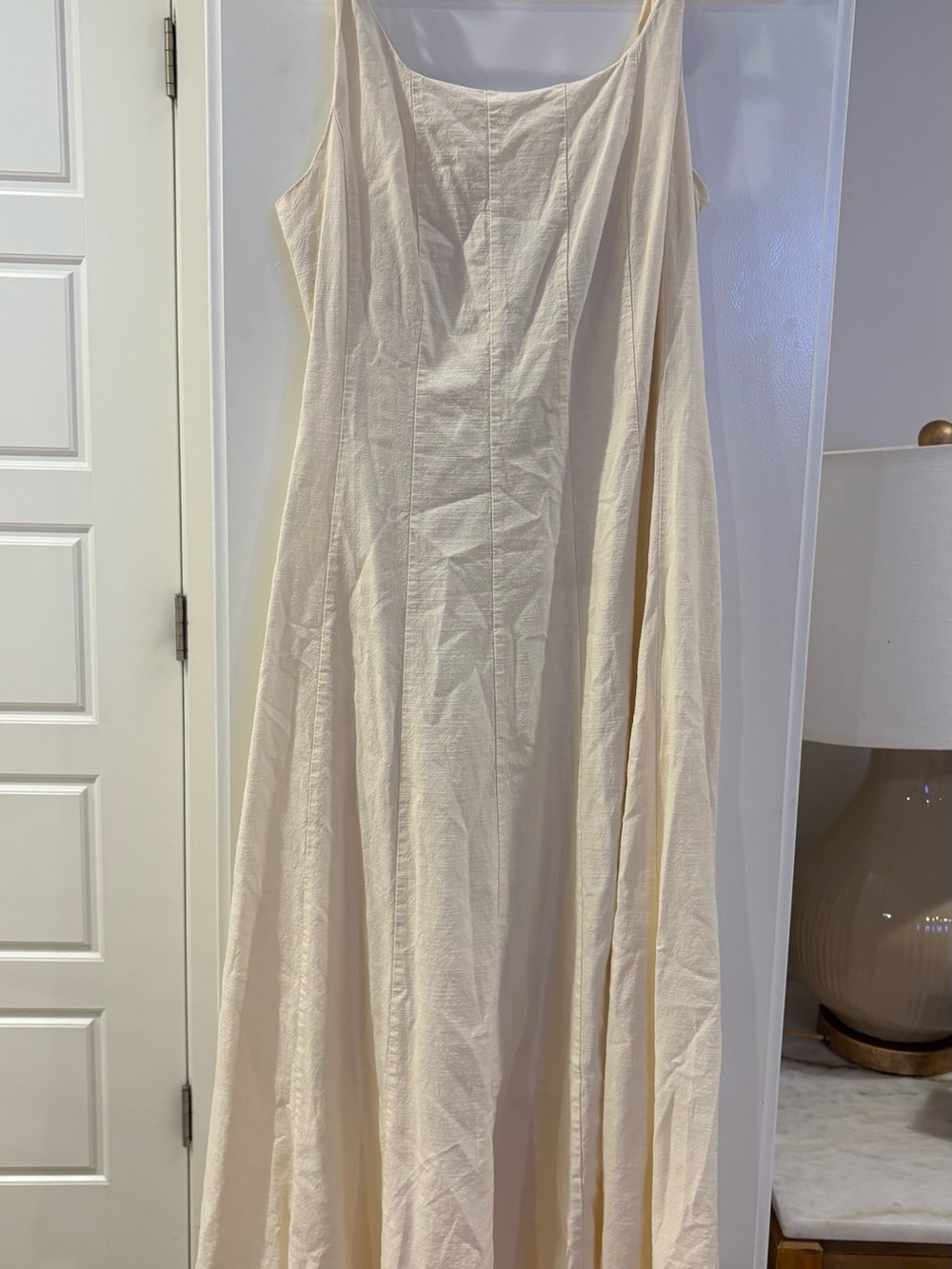 Women's Cream Slip Dress